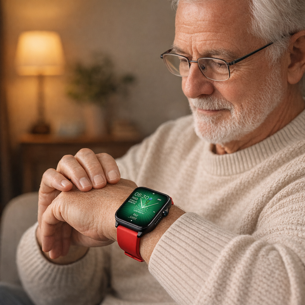 Senioren smartwatch | SOS-knop, GPS | Valdetectie, hartslag