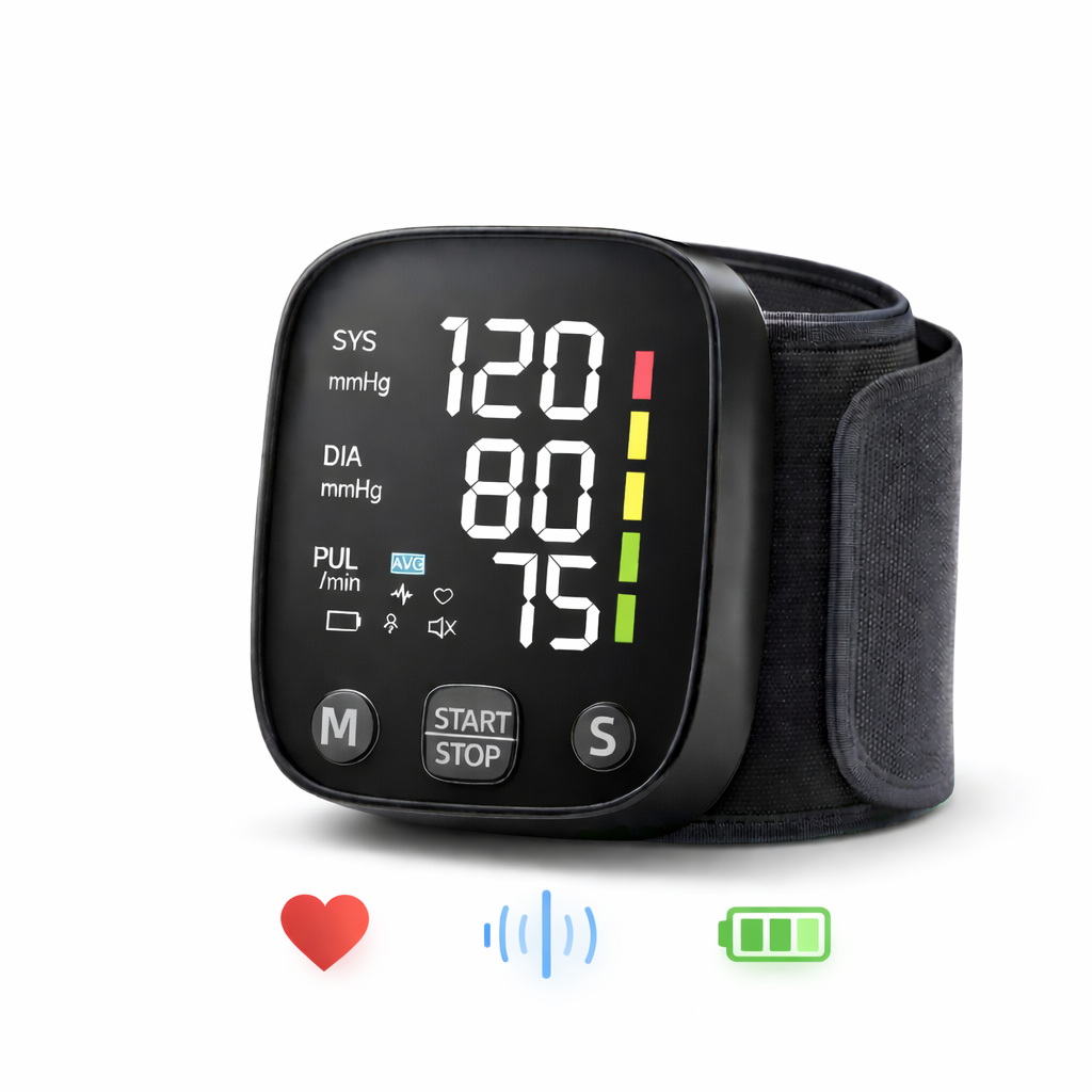Bloeddrukmeter pols | Digitaal, oplaadbaar | Spraakfunctie, LED display