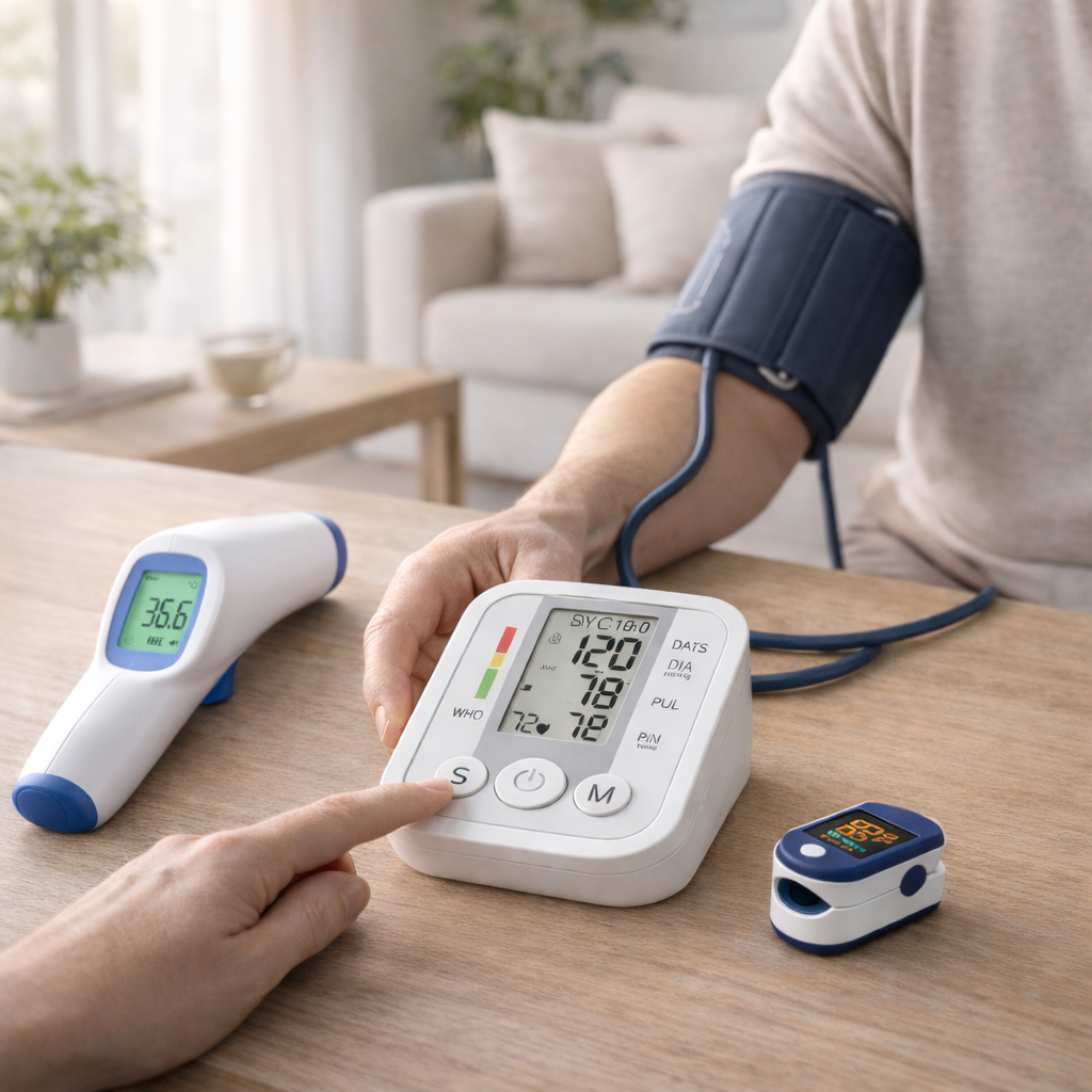 Bloeddrukmeter bovenarm | Automatisch, digitaal | Hartslagmeter, verstelbare manchet