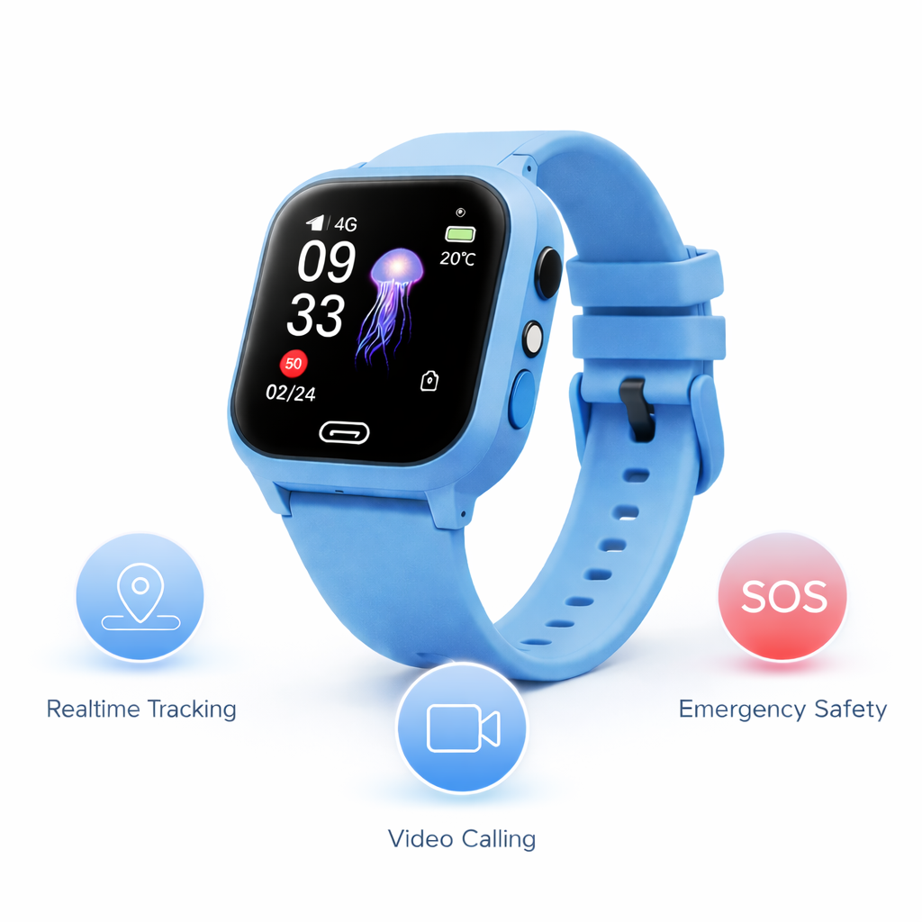 Kinder smartwatch | GPS, videobellen | SOS, waterdicht